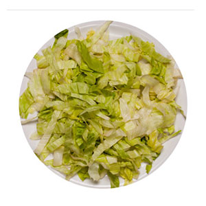 Bearbeitetes Gemüse / Eisberg Salat, geschnitten